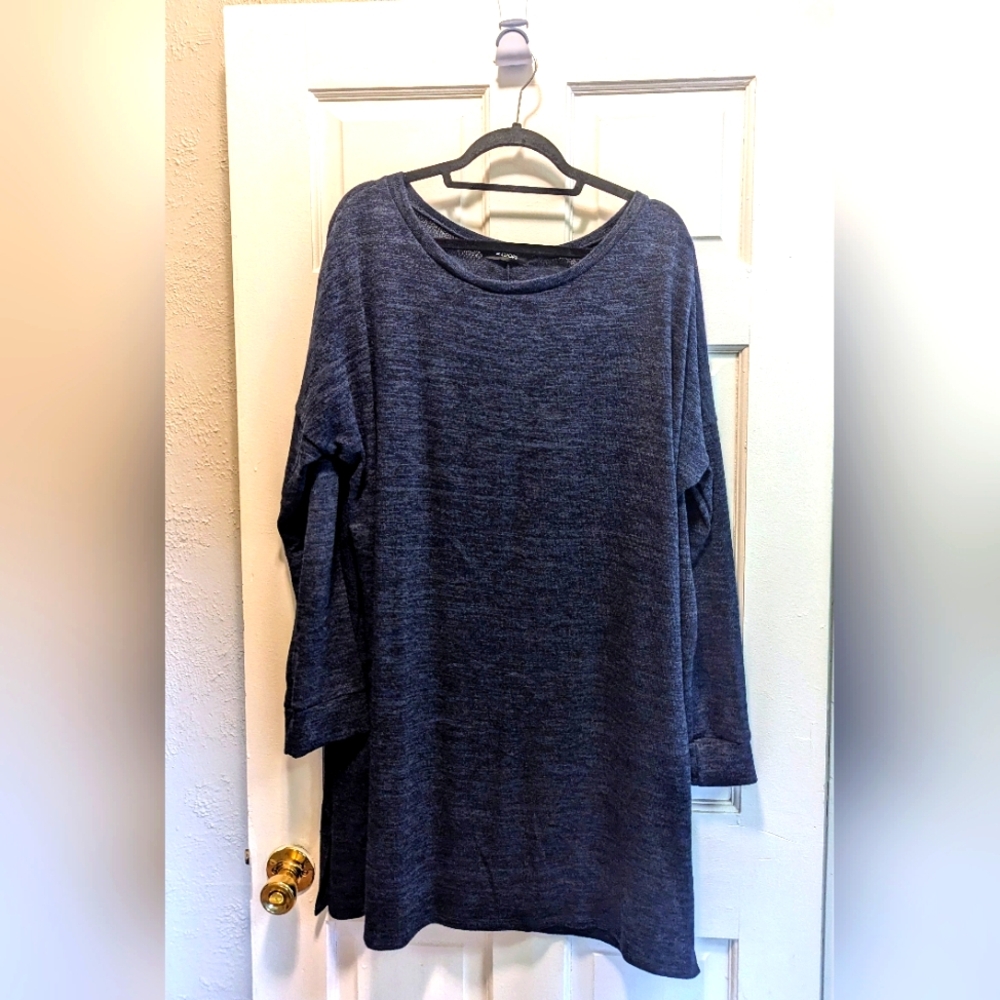 Navy heathered Tunic Dress